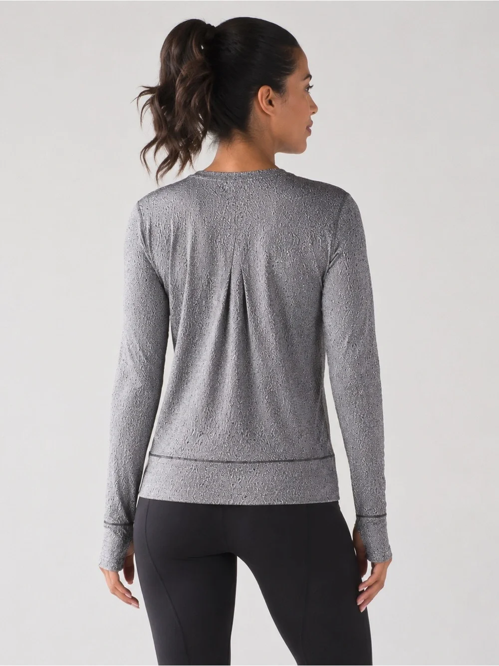 Lululemon Rush Hour Long Sleeve Activewear Top Thumbhole Pullover